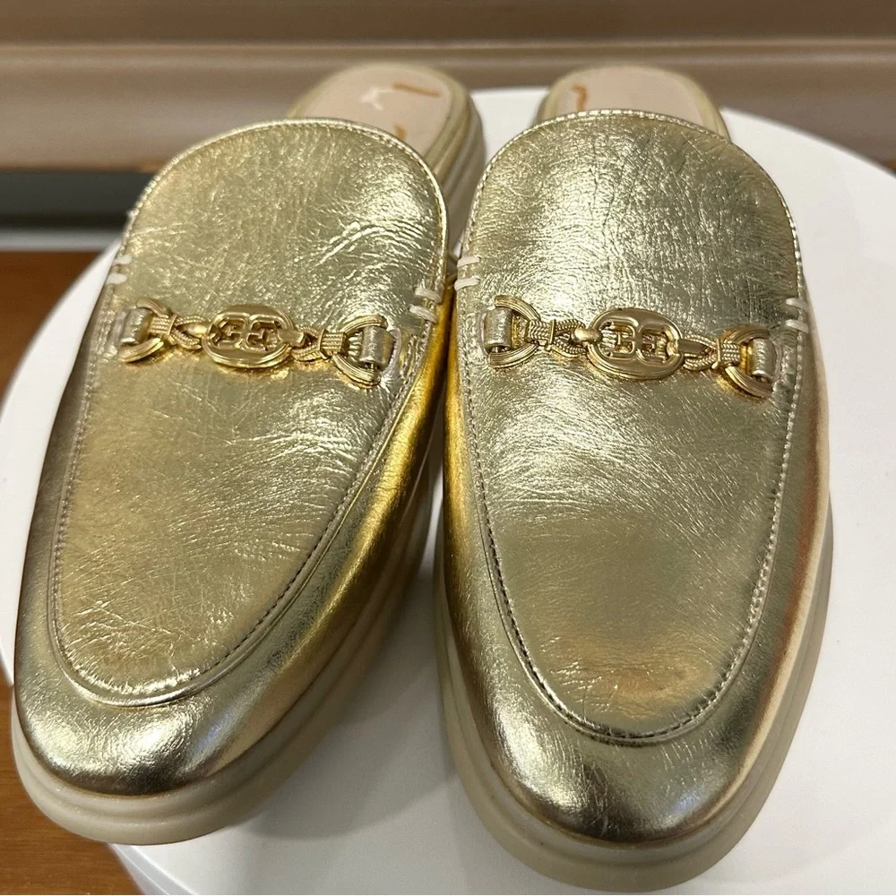 🌸SAM EDELMAN🌸 Kira Mule Gold Metallic Size: 7M - Picture 10 of 14